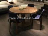 Italian Modern Wood Rounded Dining Table (E-33)