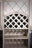 Small Latticed Wine Rack Design in The Kitchen Cabient