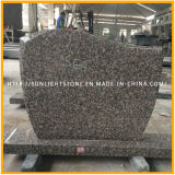 G664 of Pink/Brown Granite Tombstone of Red Cheap Monuments