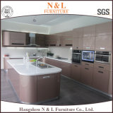 Custom Made Wooden Furniture High Gloss Lacquer Wood Kitchen Cupboard