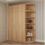 3 Doors Wardrobe with Wall Storage Cabinet