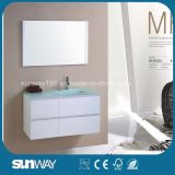 Hot Sale MDF Bathroom Furniture with Glass Sink (SW-MF1201)