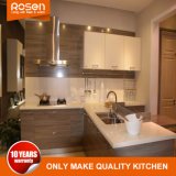 Combine White and Veneer Finish Home Kitchen Cabinetry Furniture