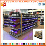 Supermarket Steel Wooden Display Shelf Retail Store Wine Shelves (Zhs174)