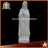 Stone Carving White Marble Virgin Mary Marble Statue Sculpture