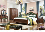 High Quality America Style Bedroom Furniture Wooden Bed (101)