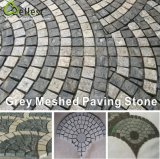 Natural Meshed Granite/Basalt/Slate/Bluestone Fan Shape Paving Stone for Garden/Driveway