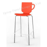 Orange Coffee Cup Plastic Bar Chair for Sale (SP-UBC278)