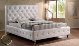 Fashion Design American Leather Double Bed for Bedroom