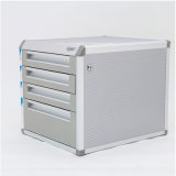 Silver Color 4 Drawers Metal Filing Cabinet with Memo Bar