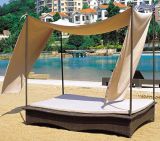 Outdoor Wicker/Rattan Square Daybed (LN-100)