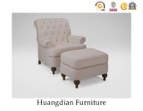 Sofa Furniture Tufted Armchair Wooden Sofa Chair (HD741)
