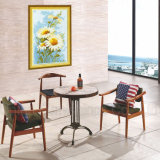 (SP-CT699) Wholesale Antique Wooden Cafe Chair and Table Set Dining