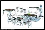 Home Living Room Furniture Class Tea Table Set / Coffee Table