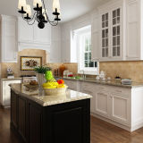 Durable Used Stainless Steel Handles White Wood Kitchen Cabinets