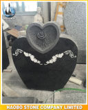 Heart Shaped Headstone Floral Carving