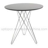 Round Powder Coated Restaurant Table with Chrome Steel Legs (SP-GT142)