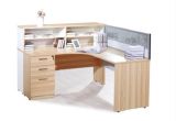 L Shape Staff Desk with Combined Drawers