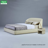 Modern Home Furniture Genuine Leather Bedroom Set (BS103)