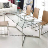 Beautiful 12mm Glass 8 People Dining Table