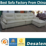 Luxury Furniture Wood Leather Sofa for Home Furniture (B. 985)
