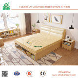Luxury Hand Carving Solid Wood King Size Bed Wedding Bed