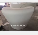 Corian Shaped White Small Round Reception Desk