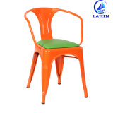 Colorful Vintage Industrial Metal Dining Chairs with High Quality