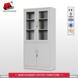 Grey Color Good Quality Electrostatic Powder Coating Metal 4 Doors Storage Filing Cabinet