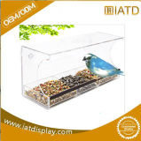 Clear Plastic Slatwall Acrylic Display Pet Food Holder for Bird
