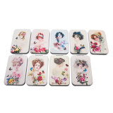 New Arrival Square PU Gift Metal Pocket Mirror Cm-1004