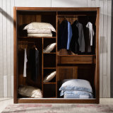 Custom Cherry Wood Bedroom Wardrobe Closet (GSP9-022)