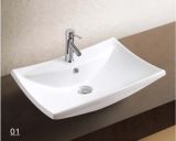 Porcelain Sanitary Ware Wash Basin with Bathroom Accessories (W7146)