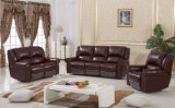 High Quality Dark Brown Color Leather Recliner Sofa (D1020)