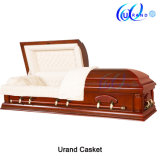 Best Quality Chinese Velvet Interior Solid Poplar Casket and Coffin