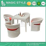 Rattan Garden Dining Set Synthetic Wicker Dining Set with Cushion Patio Chair (Magic Style)