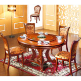 Wood Dining Table with 6 Pieces Dining Chair (H858)