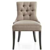(SL-8120) Wholesale Chesterfield Fabric Wood Dining Chairs for Restaurant Furniture
