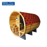 Great Sauna Bath Portable Barrel Sauna with Waterproof Fiber Glass Tile