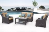 Outdoor Rattan Sofa Patio Lakehouse Kd Lounge Home Hotel Office Garden Furniture (J649)