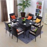 Dining Table and Chair Tables and Bar Stools Leisure Rattan Wicker Table Garden Furniture Sets Z564