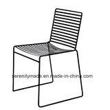 Leisure Modern Black Metal Wire Stackable Chairs for restaurant