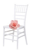 White Plastic Resin Tiffany Chair for Commercial Party