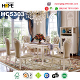 European Antique Furniture Wood Dining Table with Marble (HC5303)