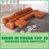 Comfortable Leather Corner Recliner Sofa for Living Room