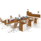 Fashion 6 Person Particle Office Table Fsc Forest Certified Approved by SGS Panel Staff Desk (HY-Z03)