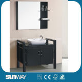 2015 Hot Sale Solid Wood Bathroom Furniture with Mirror