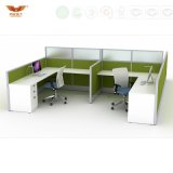Fsc Forest Certified New Style Curved S-Shape Workstation Office Furniture