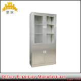 Stainless Steel Glass Door Metal Cupboard Medical Storage Cabinet