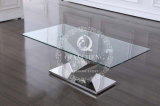 Simple Design Clear Glass Top Coffee Table